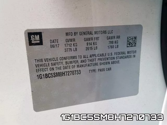 1G1BC5SM8H7270733 фото 2