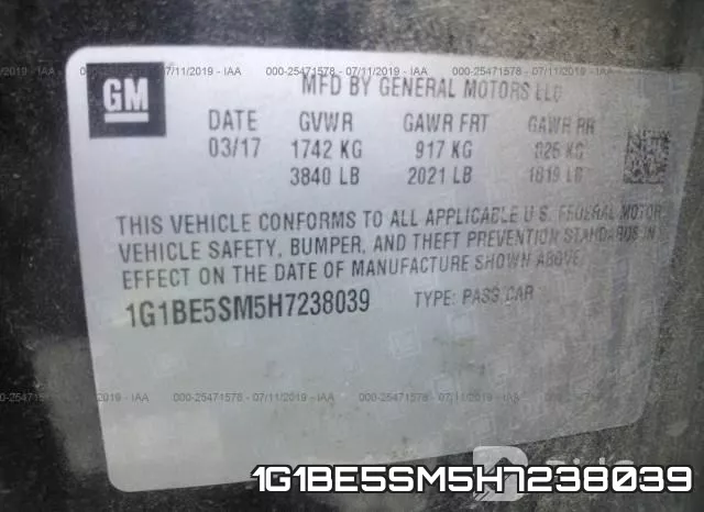1G1BE5SM5H7238039 фото 10