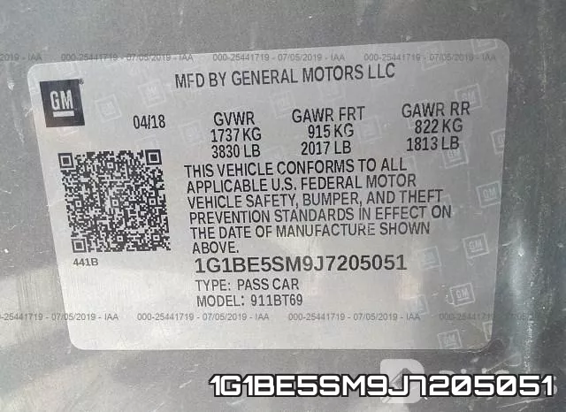 1G1BE5SM9J7205051 фото 10
