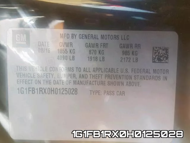 1G1FB1RX0H0125028 фото 2