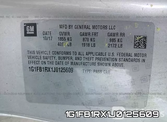 1G1FB1RX1J0125609 фото 10