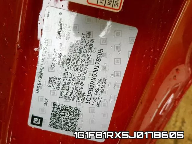 1G1FB1RX5J0178605 фото 2