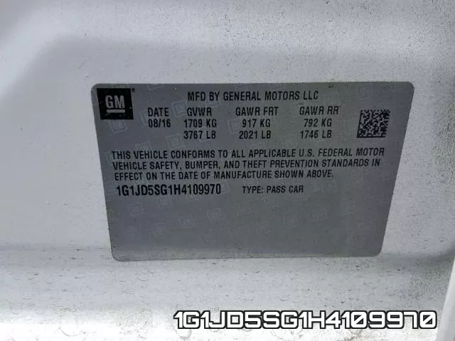 1G1JD5SG1H4109970 фото 2
