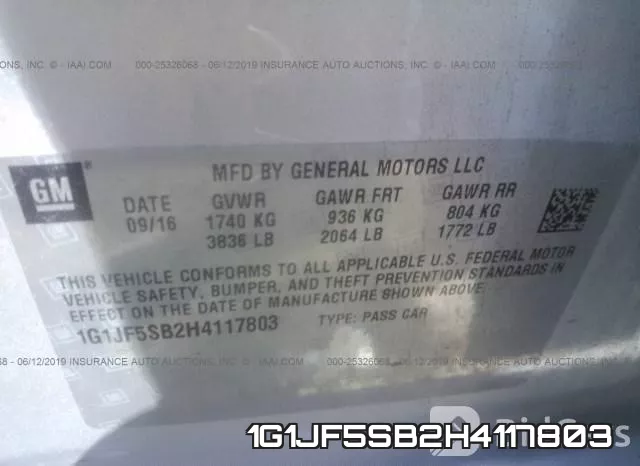 1G1JF5SB2H4117803 фото 10