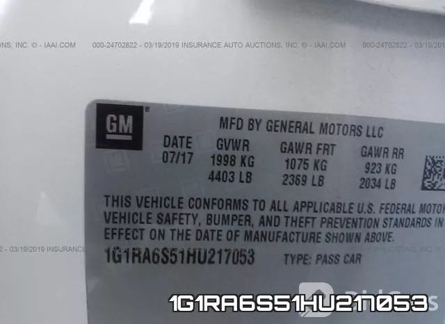 1G1RA6S51HU217053 фото 10