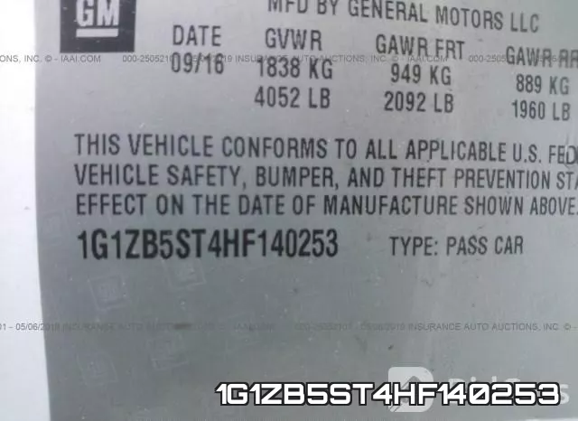 1G1ZB5ST4HF140253 фото 10