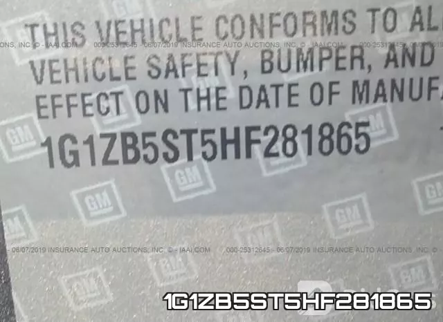 1G1ZB5ST5HF281865 фото 10