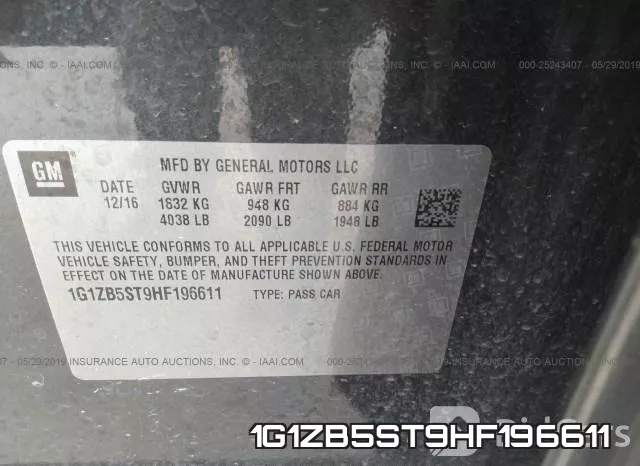 1G1ZB5ST9HF196611 фото 10