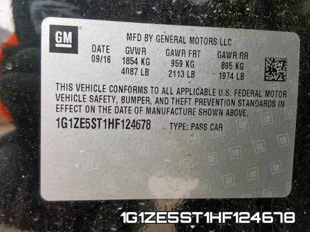 1G1ZE5ST1HF124678 фото 2