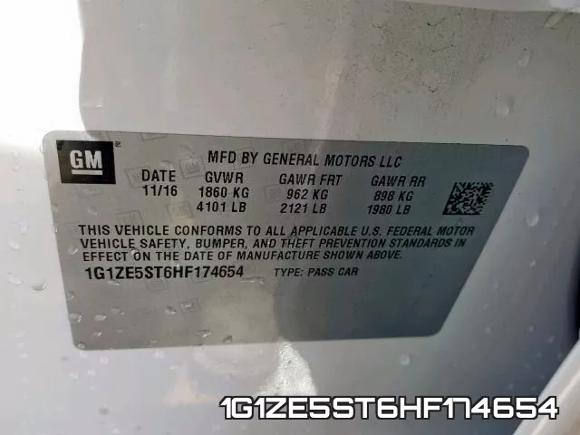 1G1ZE5ST6HF174654 фото 2