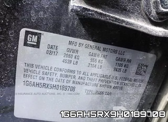 1G6AH5RX9H0189708 фото 10