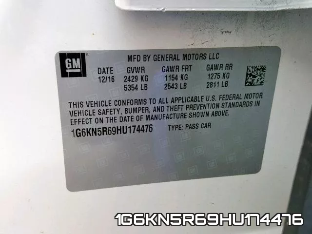 1G6KN5R69HU174476 фото 2