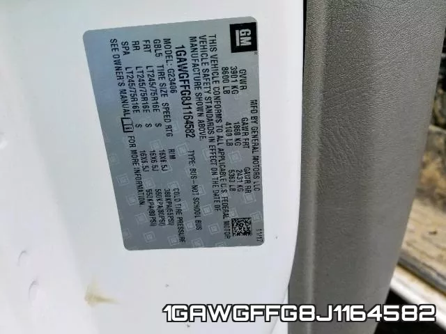 1GAWGFFG8J1164582 фото 2
