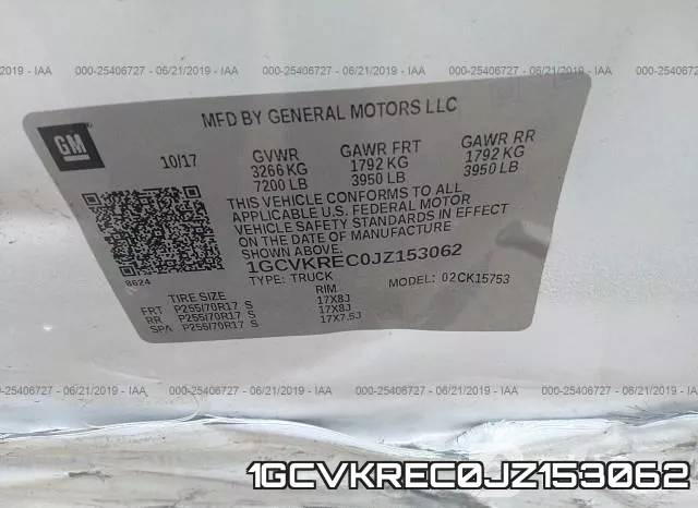 1GCVKREC0JZ153062 фото 10