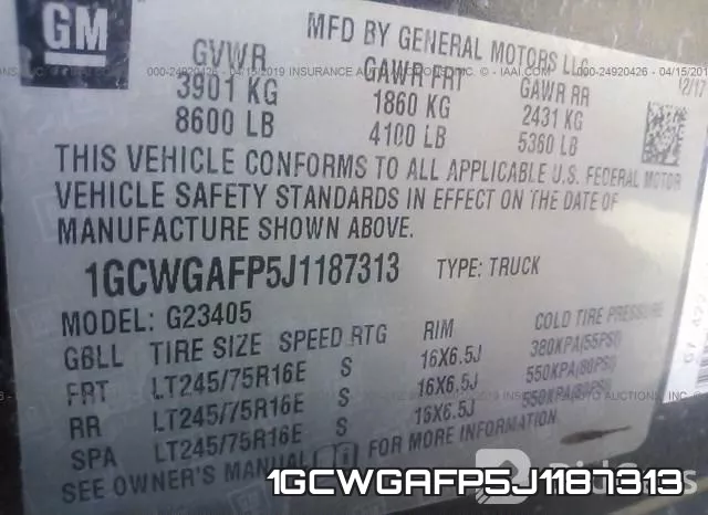 1GCWGAFP5J1187313 фото 10