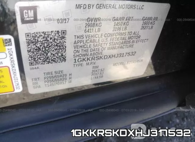 1GKKRSKDXHJ317532 фото 10