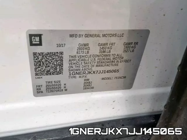 1GNERJKX7JJ145065 фото 2