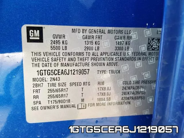 1GTG5CEA6J1219057 фото 2