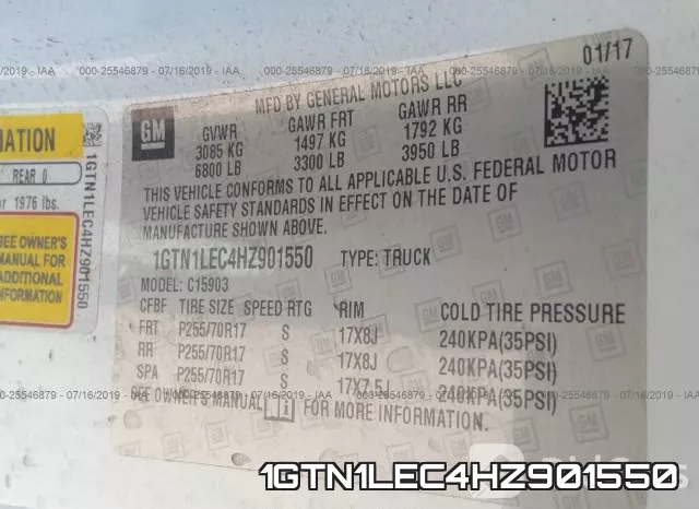 1GTN1LEC4HZ901550 фото 10