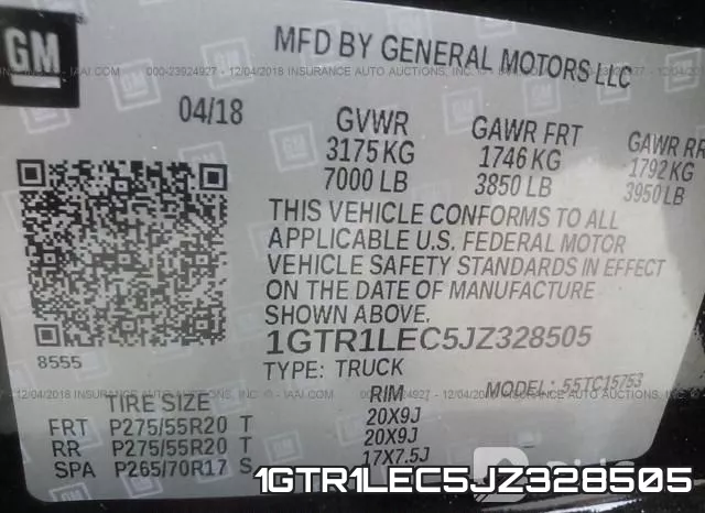1GTR1LEC5JZ328505 фото 10