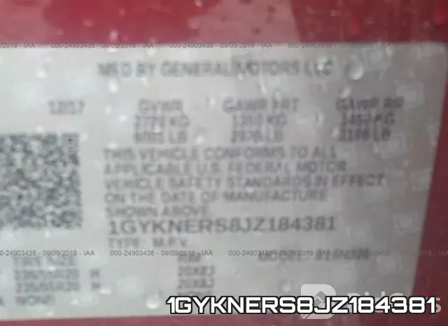 1GYKNERS8JZ184381 фото 10