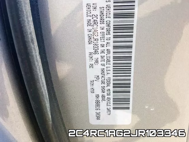 2C4RC1AG2JR103346 фото 2