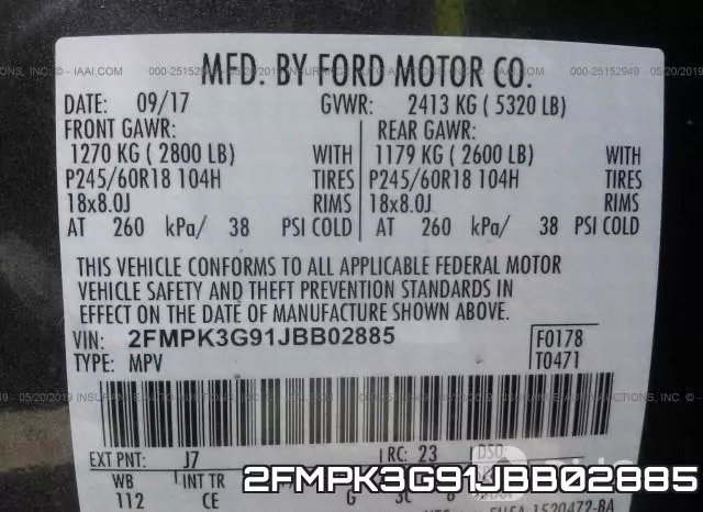 2FMPK3G91JBB02885 фото 9