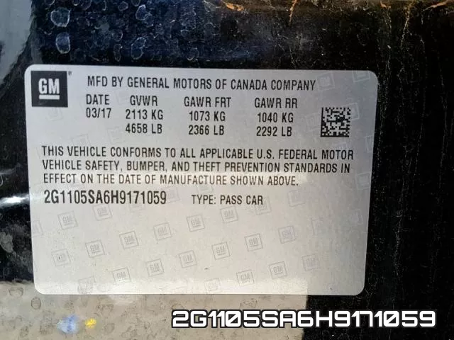 2G1105SA6H9171059 фото 2