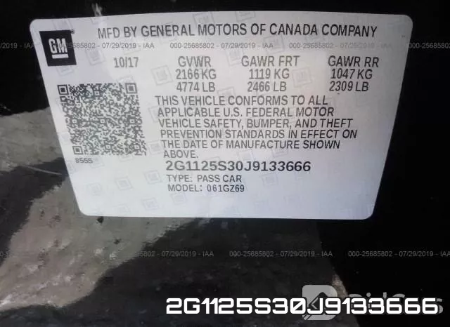 2G1125S30J9133666 фото 10