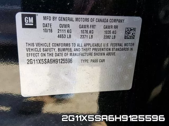 2G11X5SA6H9125596 фото 2