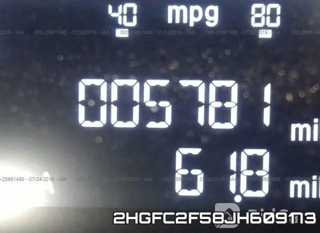 2HGFC2F58JH609173 фото 8