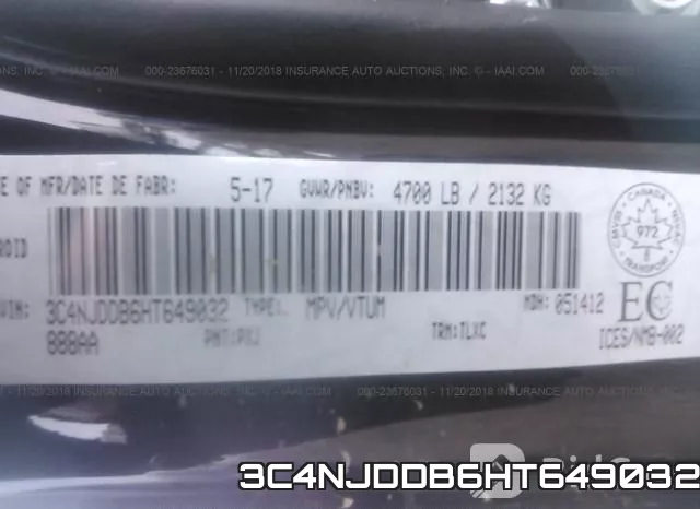 3C4NJDDB6HT649032 фото 10