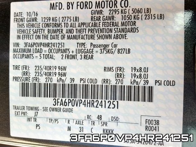 3FA6P0VP4HR241251 фото 2