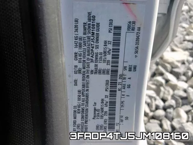 3FADP4TJ5JM108160 фото 2