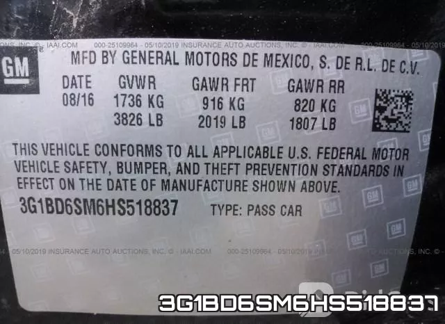 3G1BD6SM6HS518837 фото 10