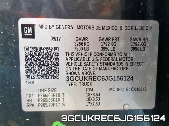 3GCUKREC6JG156124 фото 2