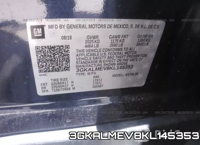 3GKALMEV8KL145353 фото 10