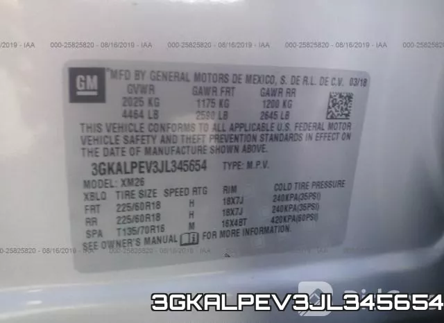 3GKALPEV3JL345654 фото 10