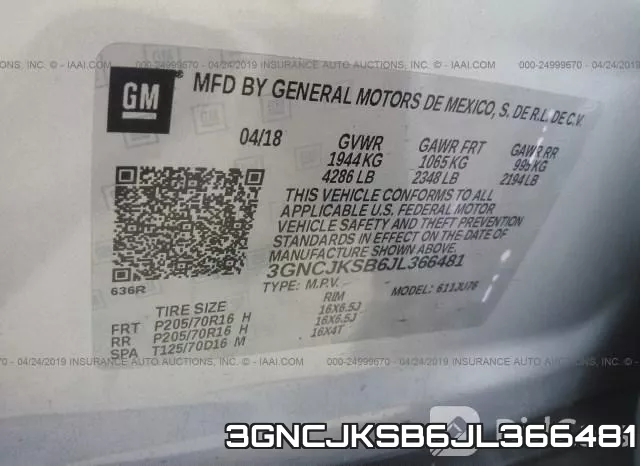 3GNCJKSB6JL366481 фото 10