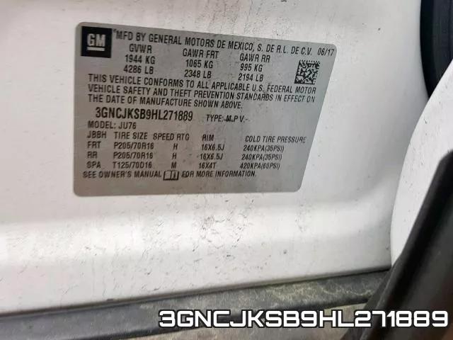 3GNCJKSB9HL271889 фото 2