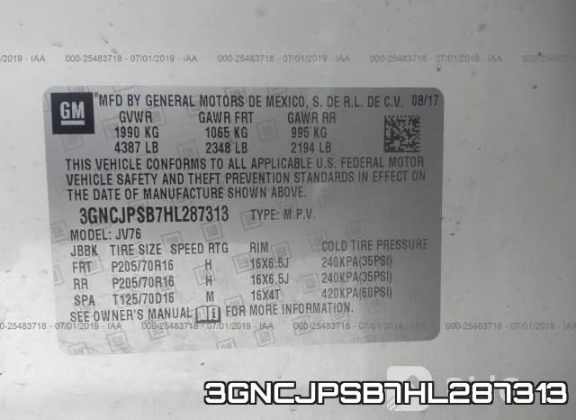 3GNCJPSB7HL287313 фото 10