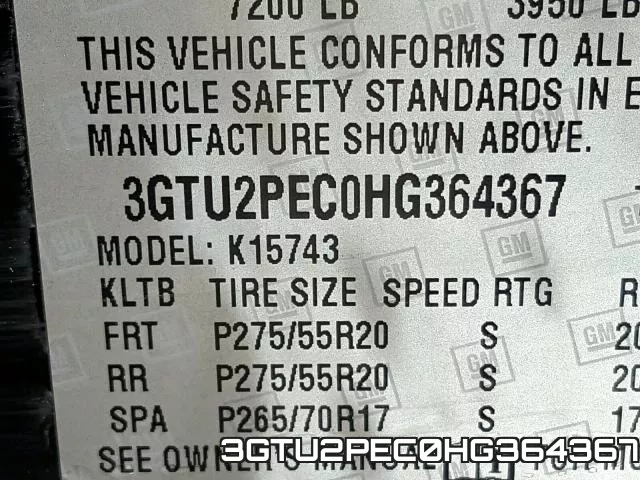 3GTU2PEC0HG364367 фото 2
