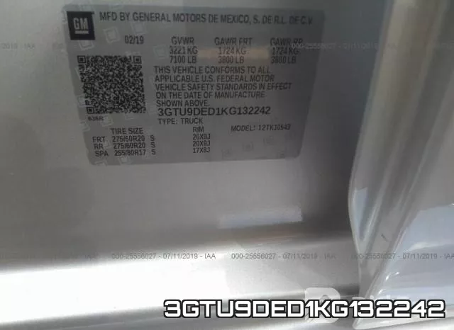 3GTU9DED1KG132242 фото 10