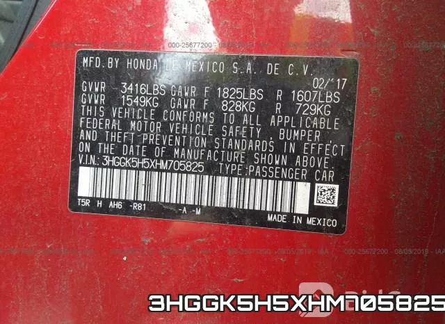 3HGGK5H5XHM705825 фото 10