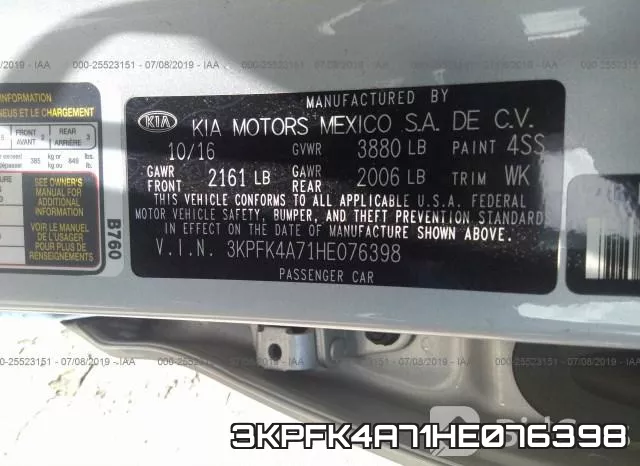 3KPFK4A71HE076398 фото 10
