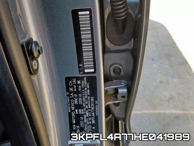 3KPFL4A77HE041989 фото 2