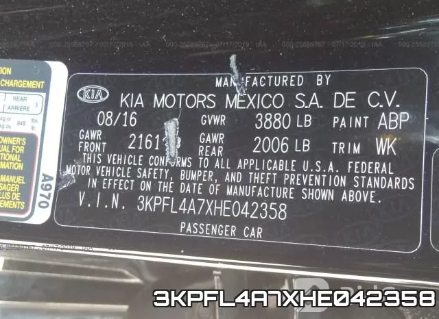 3KPFL4A7XHE042358 фото 10