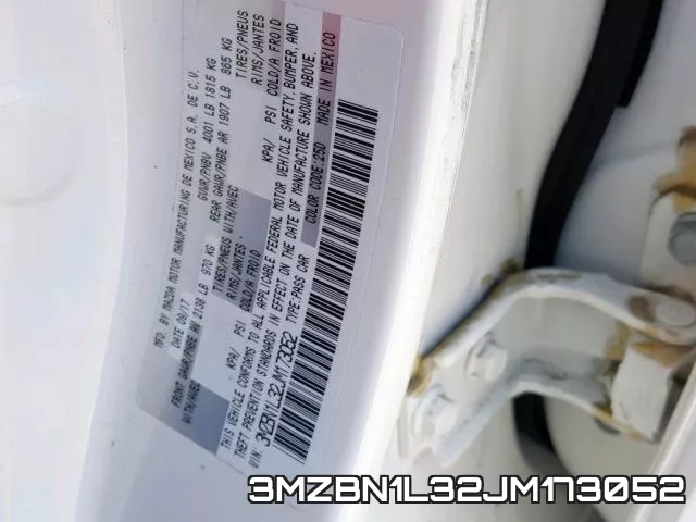 3MZBN1L32JM173052 фото 2