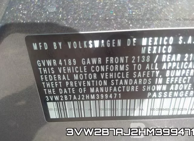 3VW2B7AJ2HM399471 фото 10