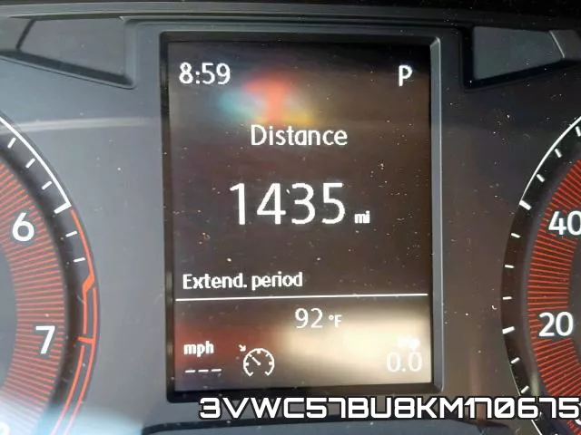 3VWC57BU8KM170675 фото 9